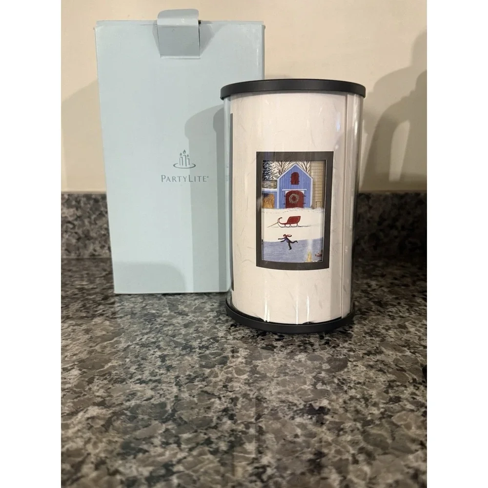 Partylite Express it! Christmas Hurricane Votive Holder